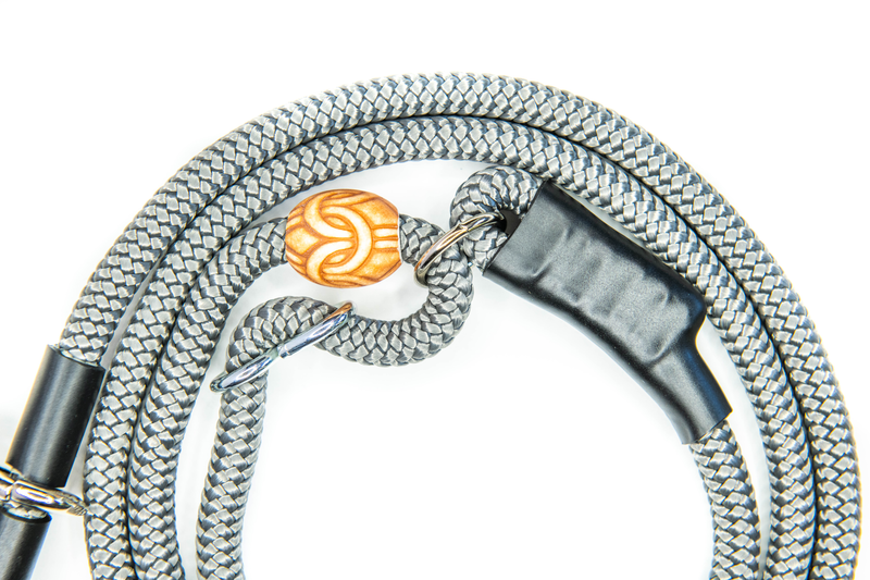 "The Promenade" Our Signature leash in Stainless Steel