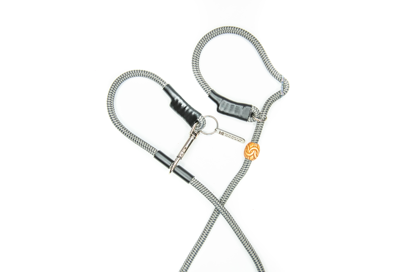 "The Promenade" Our Signature leash in Stainless Steel